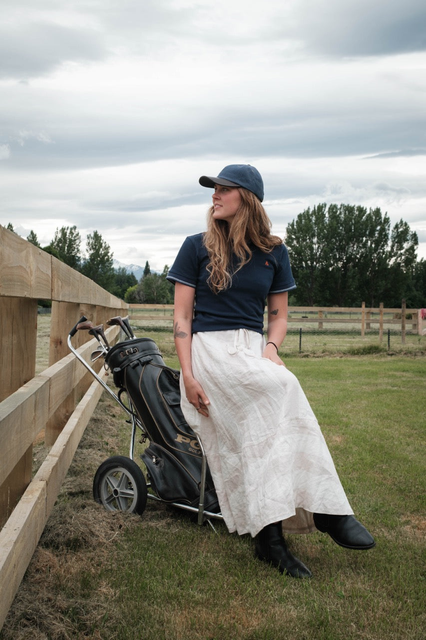 The Oscar Eide Polo - Navy - Women's
