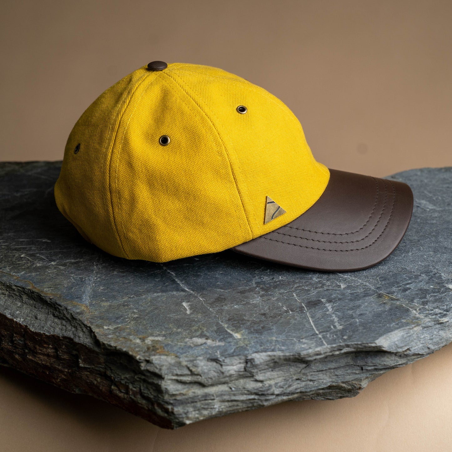Fujikinbai Mānuka Baseball Cap - Leather & Brass
