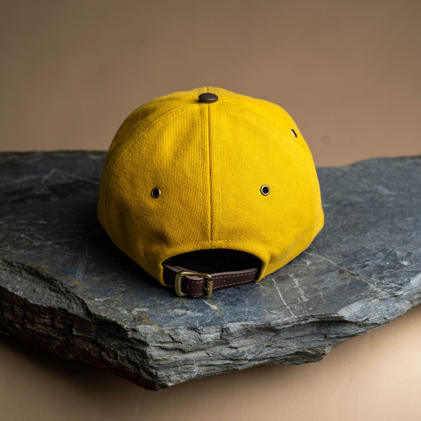 Fujikinbai Mānuka Baseball Cap - Leather & Brass