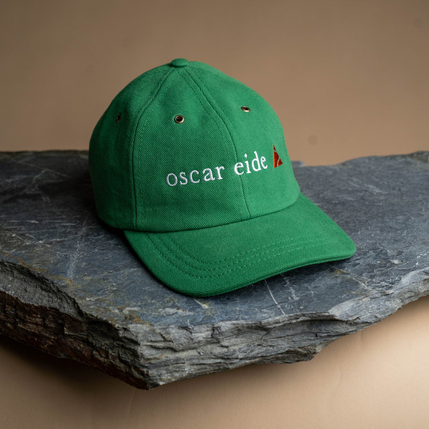 Fujikinbai Embroidered Cap - Kākāriki Green