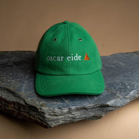 Fujikinbai Embroidered Cap - Kākāriki Green