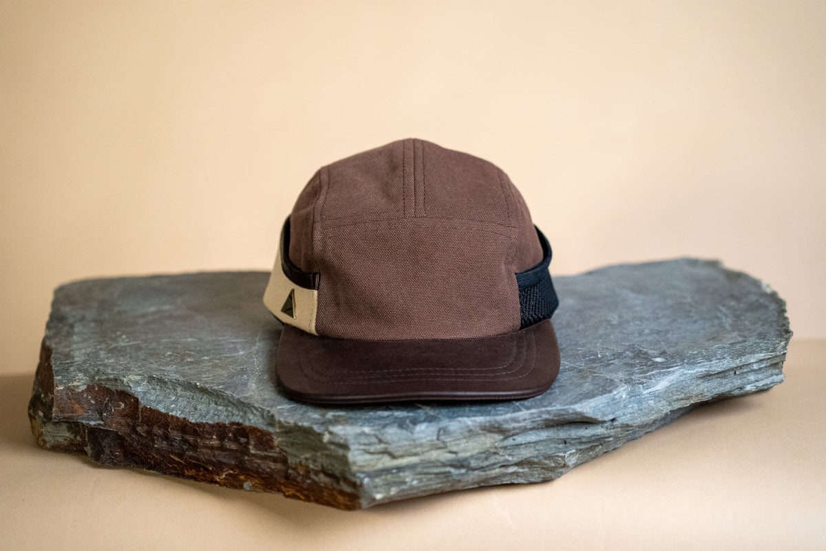 Ridgeline Utility Hat - Brown X Stone with Leather