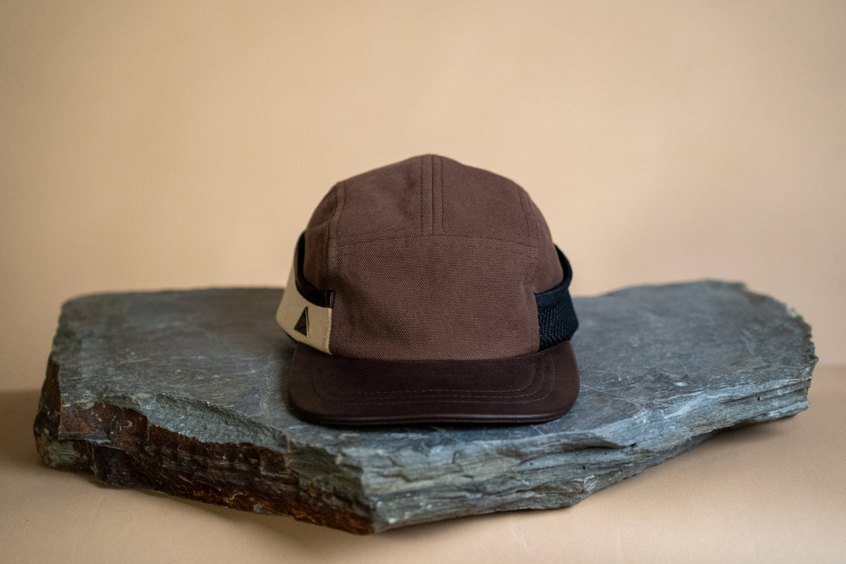 Ridgeline Utility Hat - Brown X Stone with Leather