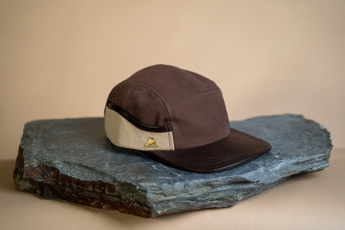 Ridgeline Utility Hat - Brown X Stone with Leather