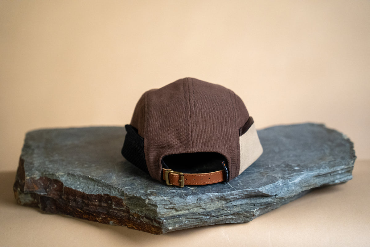 Ridgeline Utility Hat - Brown X Stone with Leather