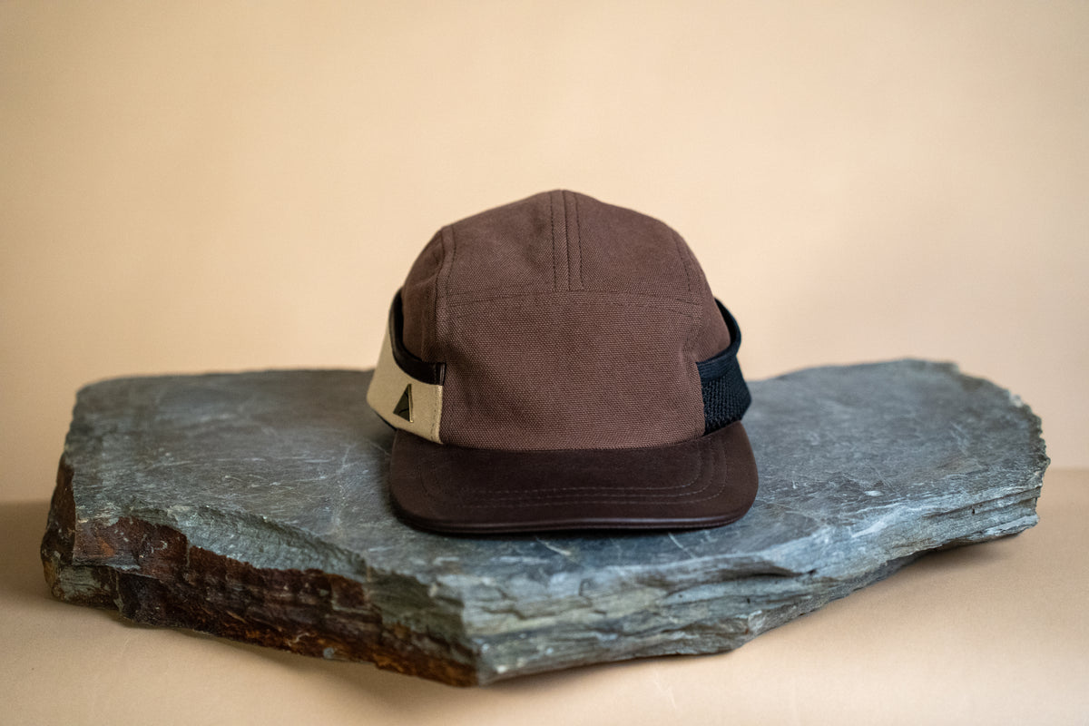 Ridgeline Utility Hat - Brown X Stone with Leather