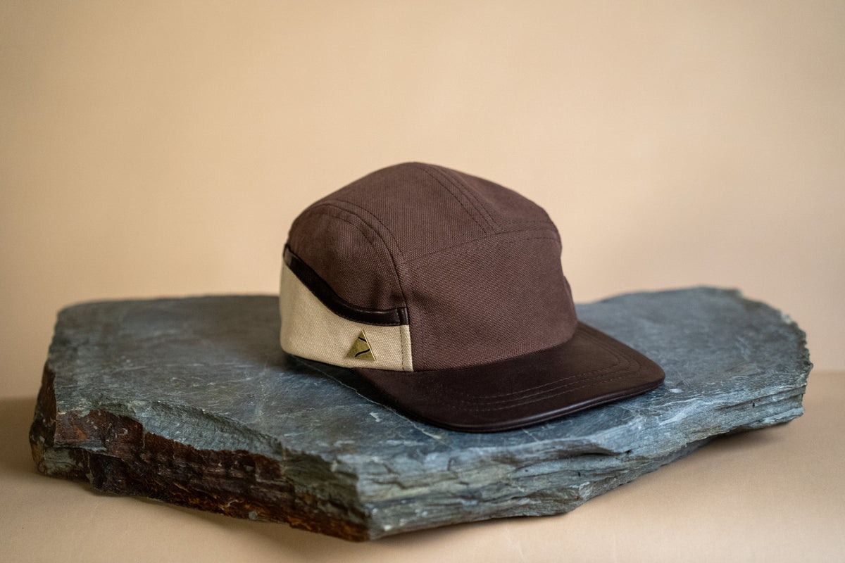 Ridgeline Utility Hat - Brown X Stone with Leather