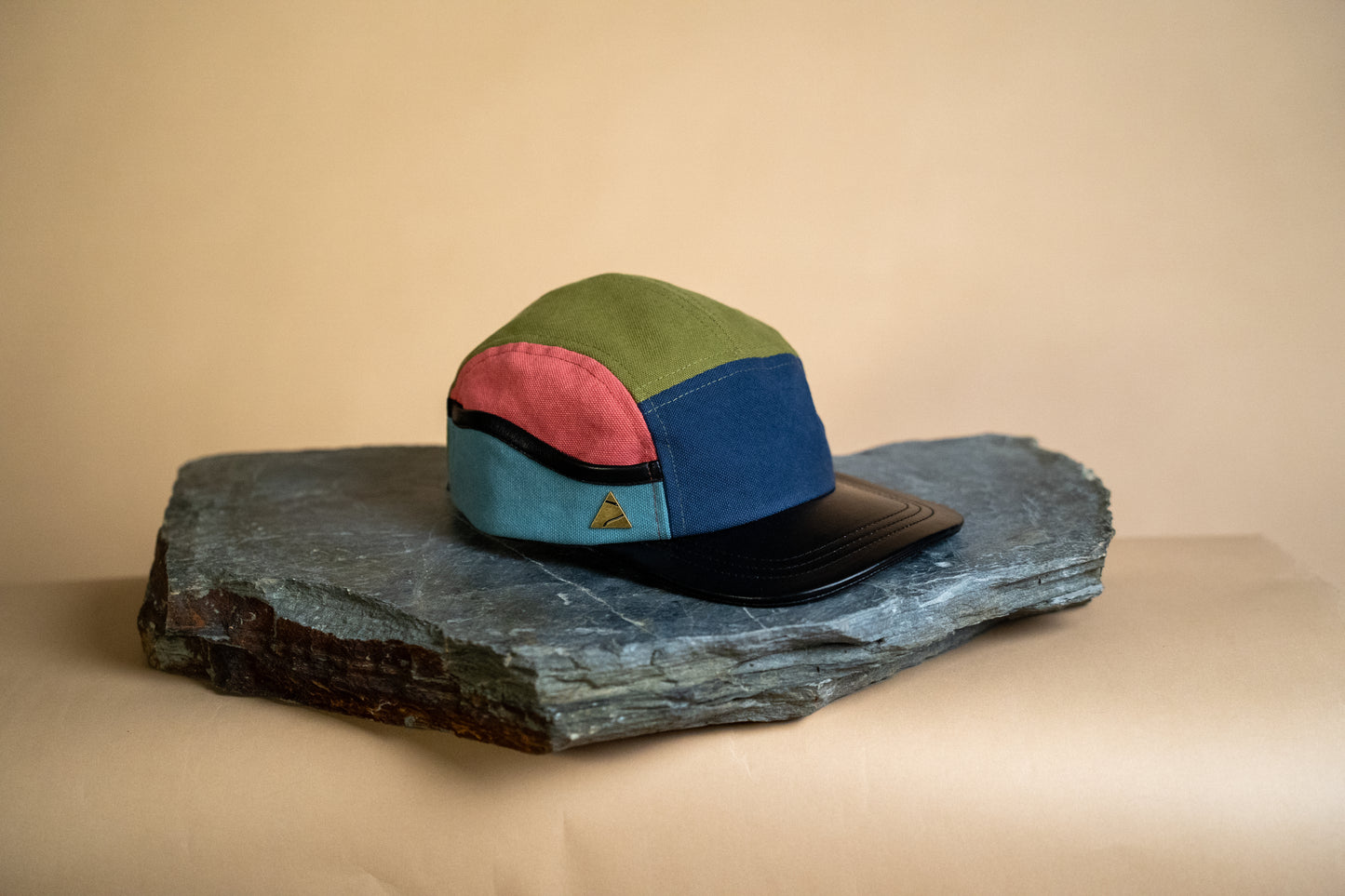 Ridgeline Utility Hat - Leather Multicolour Off-Cut