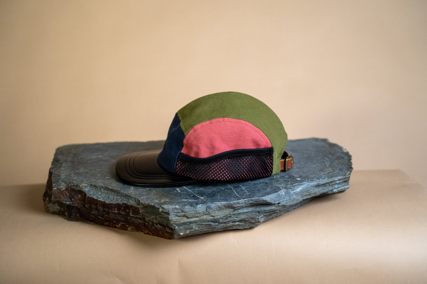 Ridgeline Utility Hat - Leather Multicolour Off-Cut