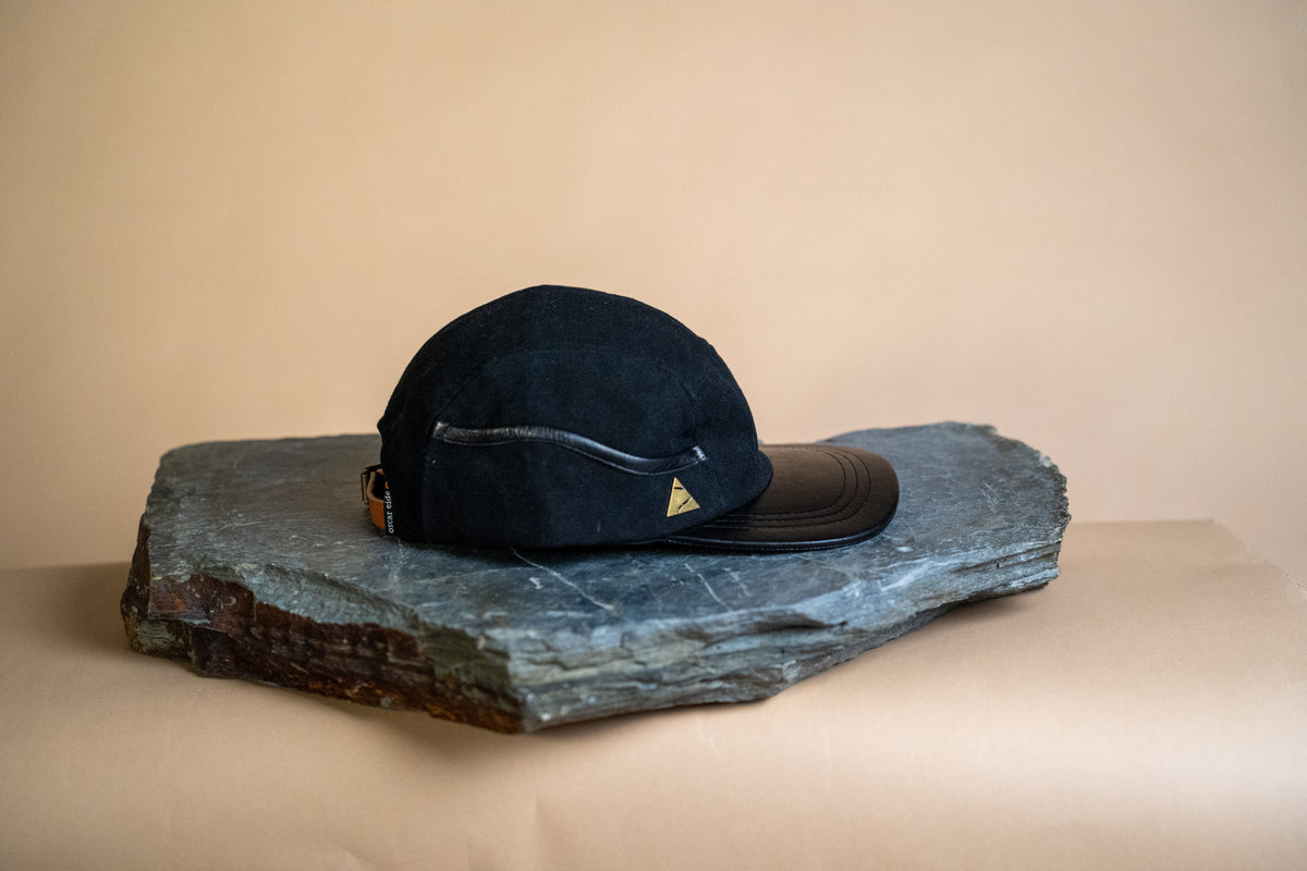 Ridgeline Utility Hat - Double Black with Leather