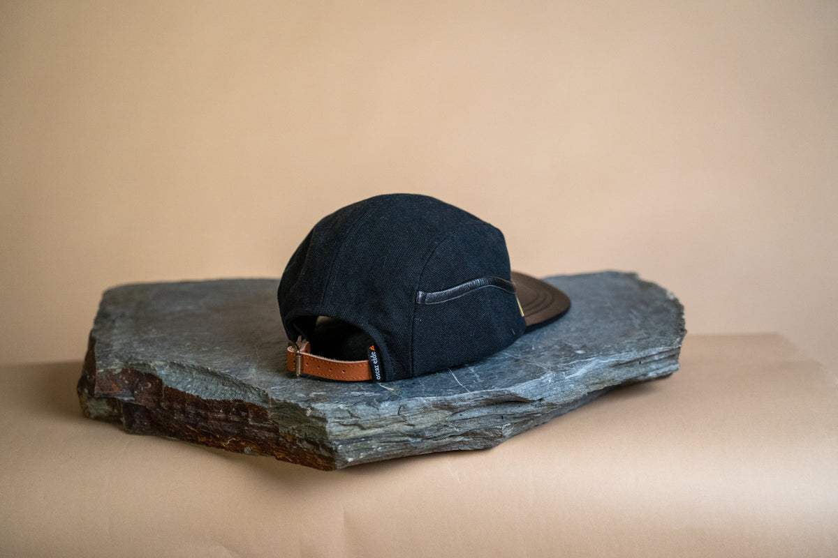 Ridgeline Utility Hat - Double Black with Leather