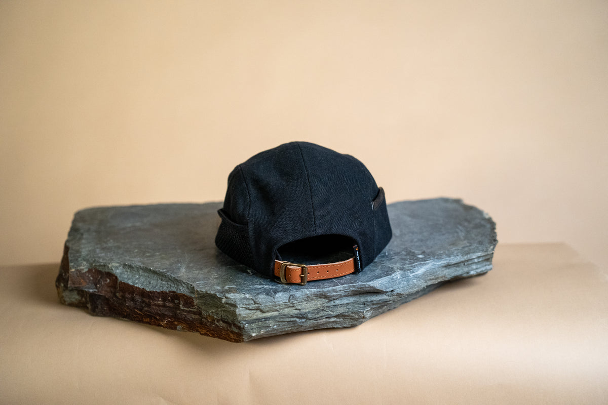 Ridgeline Utility Hat - Double Black with Leather