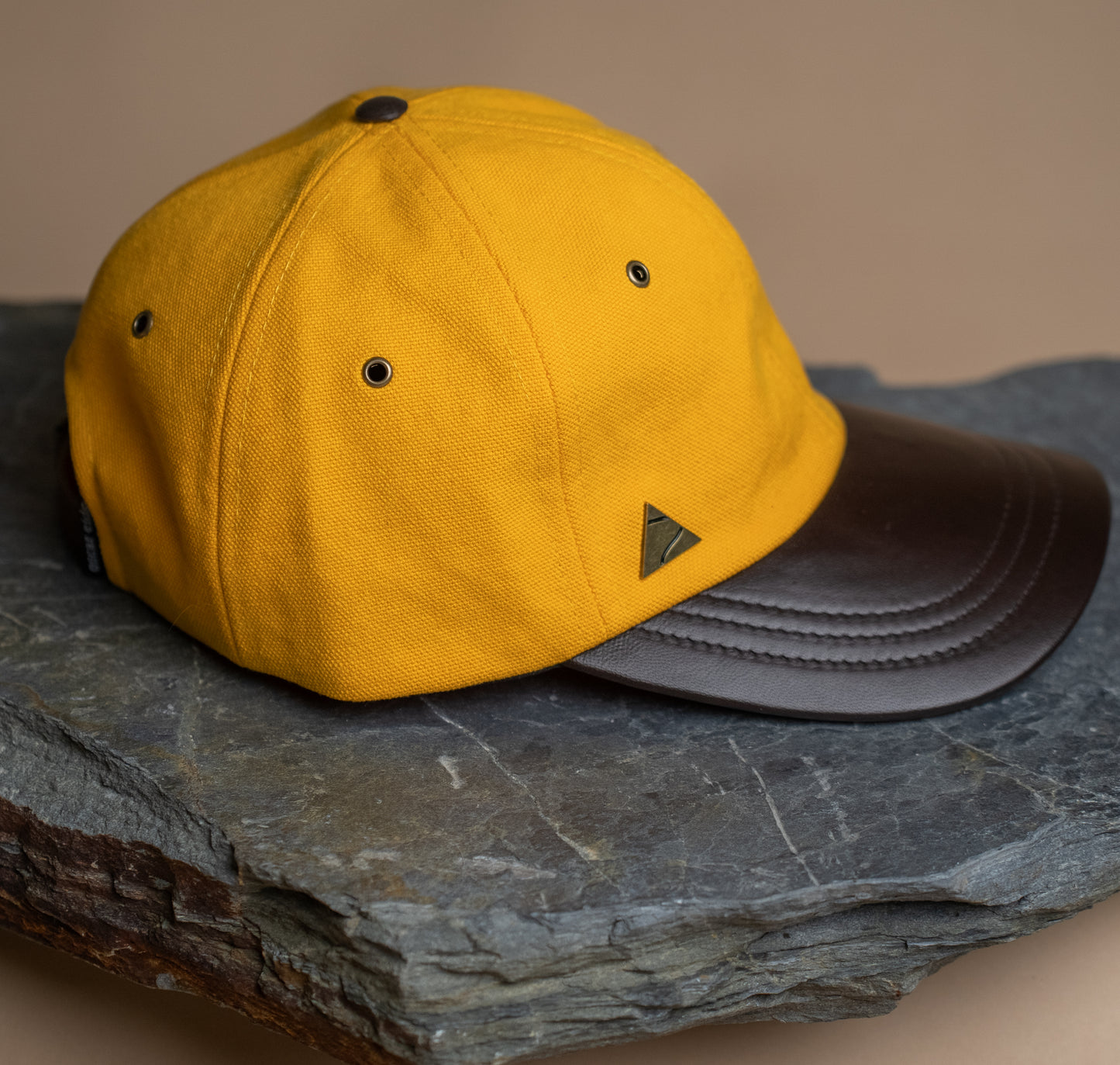 Fujikinbai Double Mānuka Baseball Cap - Leather & Brass