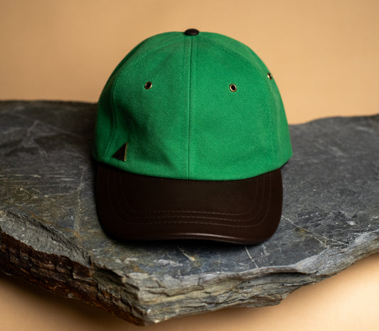 Fujikinbai Plum Purple Baseball Cap - Kākāriki Green