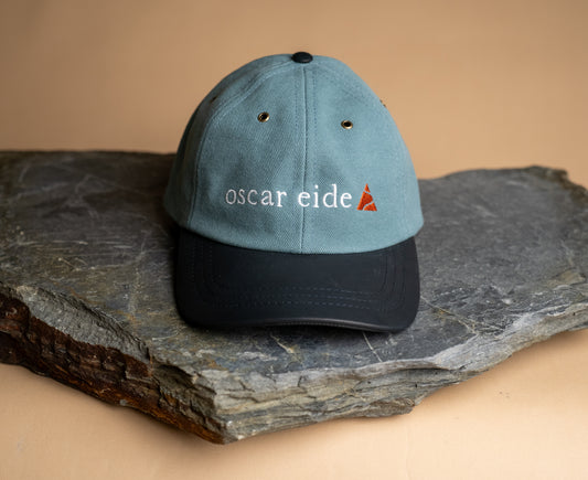 Fujikinbai Embroidered Leather Cap - Pacific